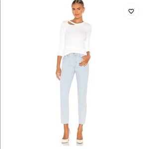 Levi’s Wedgie Highrise Light Blue Ankle Button Fly Cotton Jeans Size 26